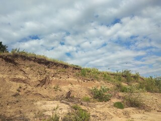 nature, river, lake, water, sky, clouds