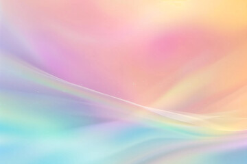 Obraz premium Holographic abstract background, pastel rainbow colors, 