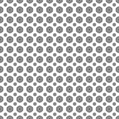 Mandala pattern black and white