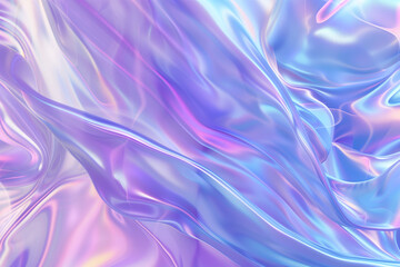 Obraz premium Holographic abstract background, pastel rainbow colors, for presentation