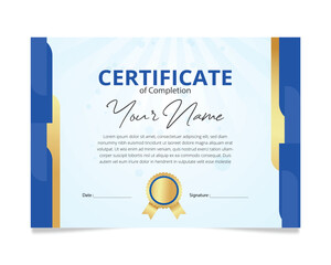 certificate of completion design template