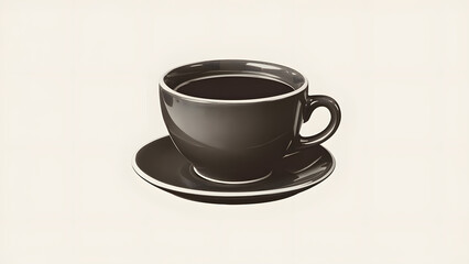 Obraz premium Isolated Coffee Mug on White Surface