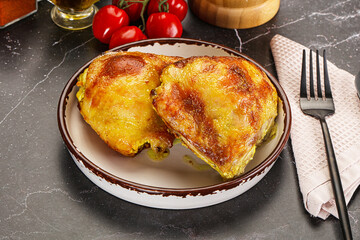 Roasted chicken thigh with spices