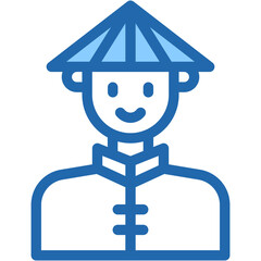 Vector Icon Chinese, China, Chinese Boy, Male, Boy, Chinese Boy