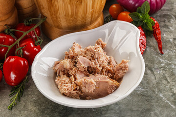 Canned tuna fish for salad