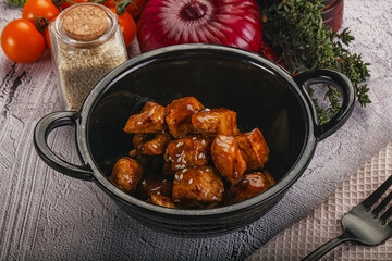 Chicken fillet with soya teriyaki sauce