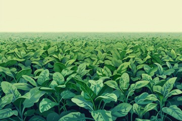 Spinach Field, Spinach Crop, Many Spinach , Spinach Leaves, Spinach Agriculture Landscape