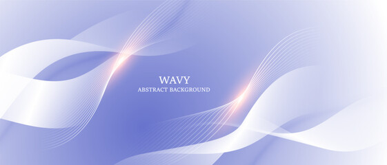 Modern abstract background with wavy lines. Digital technology concept. vector illustration.