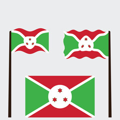 Republic of Burundi African Country Flag