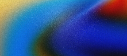 Dark grainy background, glowing blue abstract noise texture background on banner poster header backdrop, copy space 