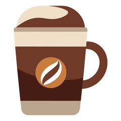 Coffee cup logo icon vector illustration.
