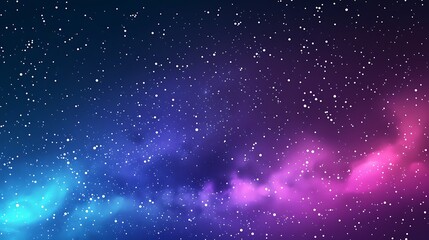 Fototapeta premium Mesmerizing view of a cosmic nebula with countless stars illuminating the night sky.