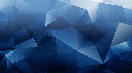 Obraz premium Abstract Blue Polygonal Background, Digital Art, Geometric Shapes, Low Poly, Modern Design , abstract, background