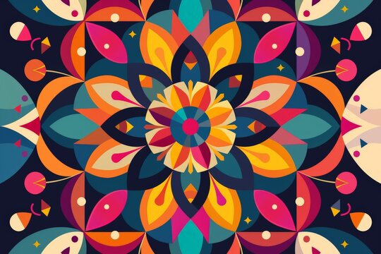 illustration diwali rangoli