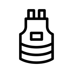 Apron Icon Vector Symbol Design Illustration