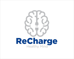 brain recharge health logo designs for medical service