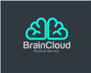 brain cloud logo designs for medical service