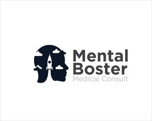 rocket mental booster logo designs for medical logo