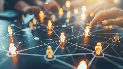 Business network concept. Management strategy