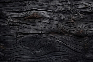Processed collage of old black tree bark surface texture. Background for banner, backdrop