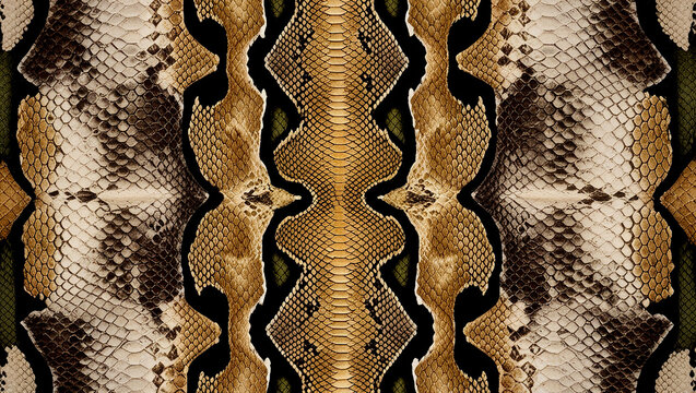 Snake skin texture background, Snake skin pattern seamless background, Snake skin textile pattern, Skin snake scales pattern