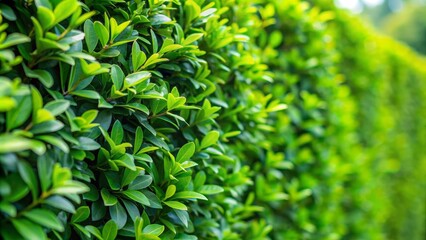 Naklejka premium Green Leaves Close-Up, Lush Foliage, Nature Texture, Organic Background, Greenery, Nature, Plant