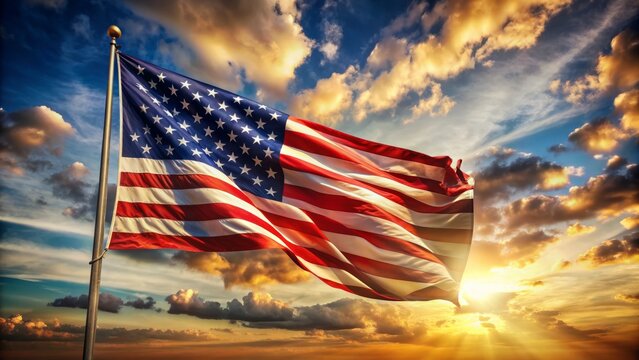 american flag, US American flag, american flag on sky memorial day, independence day, usa flag, labor day, american flag, united states flag, waving flag, texture, wallpaper, Ai