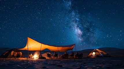 Camping Under the Milky Way