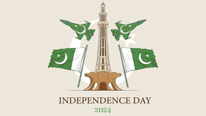 Happy independence day 2024 with fully editable.