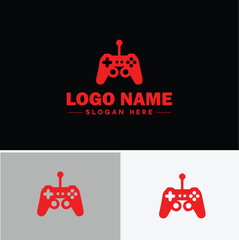 Game development icon Game design Game creation Video game development flat logo sign symbol editable vector