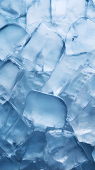 Digital technology 3d curve ice blue abstract graphic poster background with generative