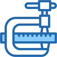 Vector Icon Clamp, Construction Tools, Improvement, Home Repair, Carpentry
