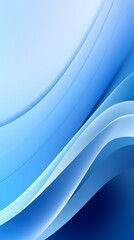 Digital technology blue and white curve lines abstract graphic poster background with generative