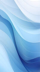 Digital technology blue and white curve lines abstract graphic poster background with generative