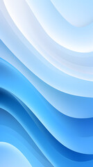 Obraz premium Digital technology blue and white curve lines abstract graphic poster background with generative