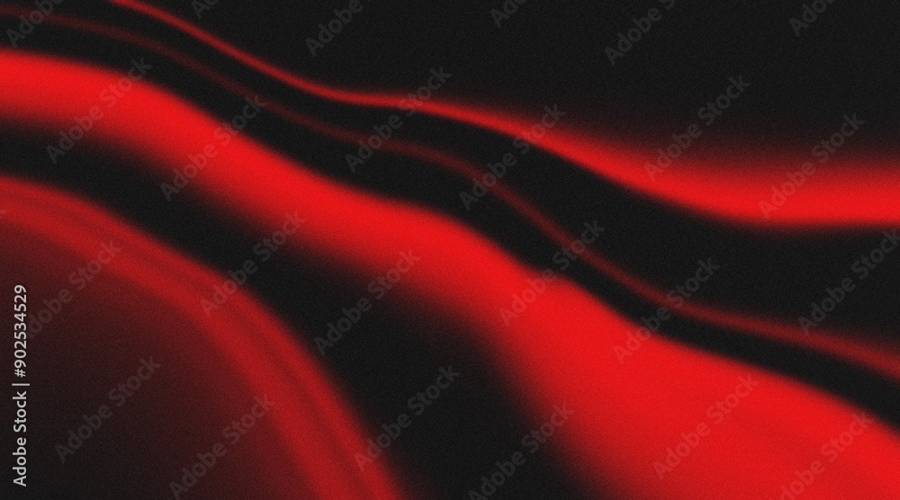 Fototapete abstract black and red waves for backgrounds chromatic flow abstract waves