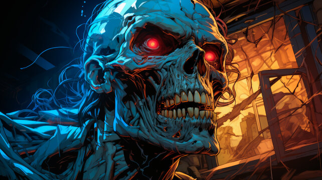 skull art style