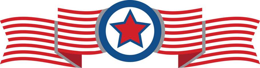 Obraz premium United States of America (USA) flag vector