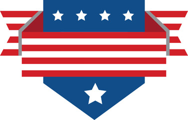 United States of America (USA) flag vector