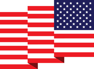 United States of America (USA) flag vector