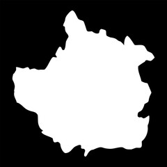 Trujillo state map, administrative division of Venezuela.