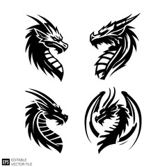 Obraz premium dragon tattoo design