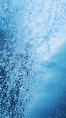 Digital technology blue and white water element abstract graphic poster background with generative