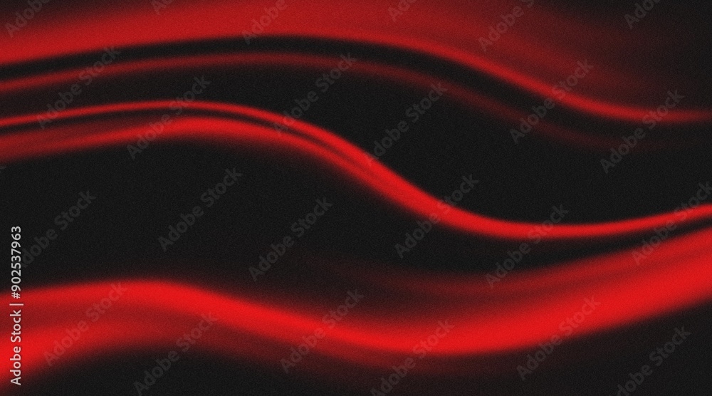 Fototapete abstract black and red waves for backgrounds chromatic flow abstract waves