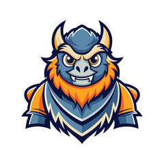 Naklejka premium animals head mascot Gaming logo vector illustration