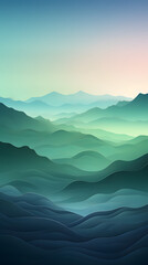 Digital technology minimalist gradient landscape abstract graphic poster background with generative