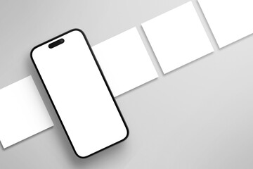 Simple Phone Story & Post Mockup © Sagesmask