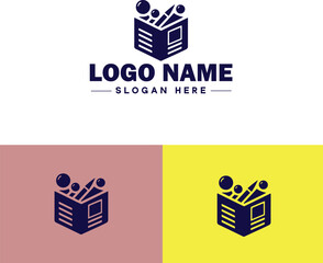 Management consulting icon Strategy consulting Management advisory Business consultancy flat logo sign symbol editable vector