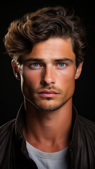 Obraz premium Close Up Portrait Of Man