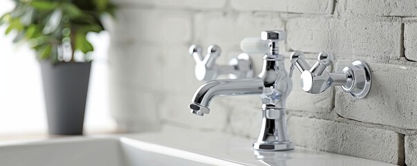 Bacteria on bathroom water faucets, germs, bathroom, illustrating common infection points